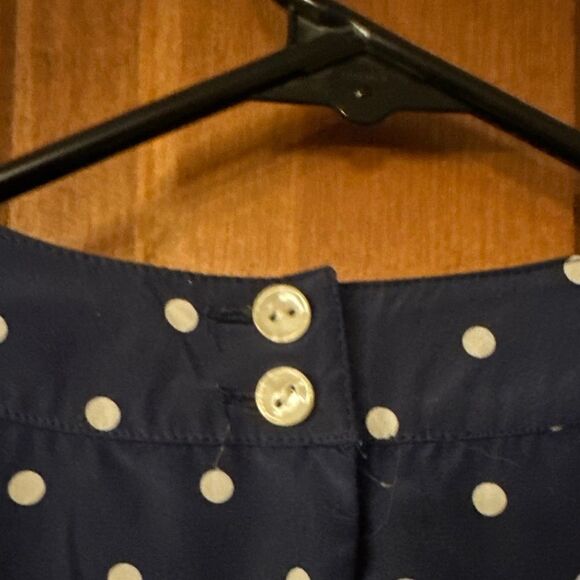 Josephine Size 10 Short Sleeve Navy Shirt Polka Dot - Picture 6 of 6